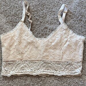 Lace Bralette in Cream